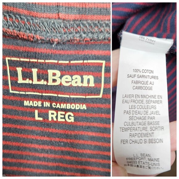 Men Shirt Top Turtle Neck Mock L Casual Cotton Blend Blue Red Solid Stripe Lot 3 - Picture 5 of 12